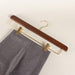 The Shoe Care Shop Trouser bar hanger set - walnut with clips