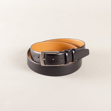 Profuomo Leather belt - black fine