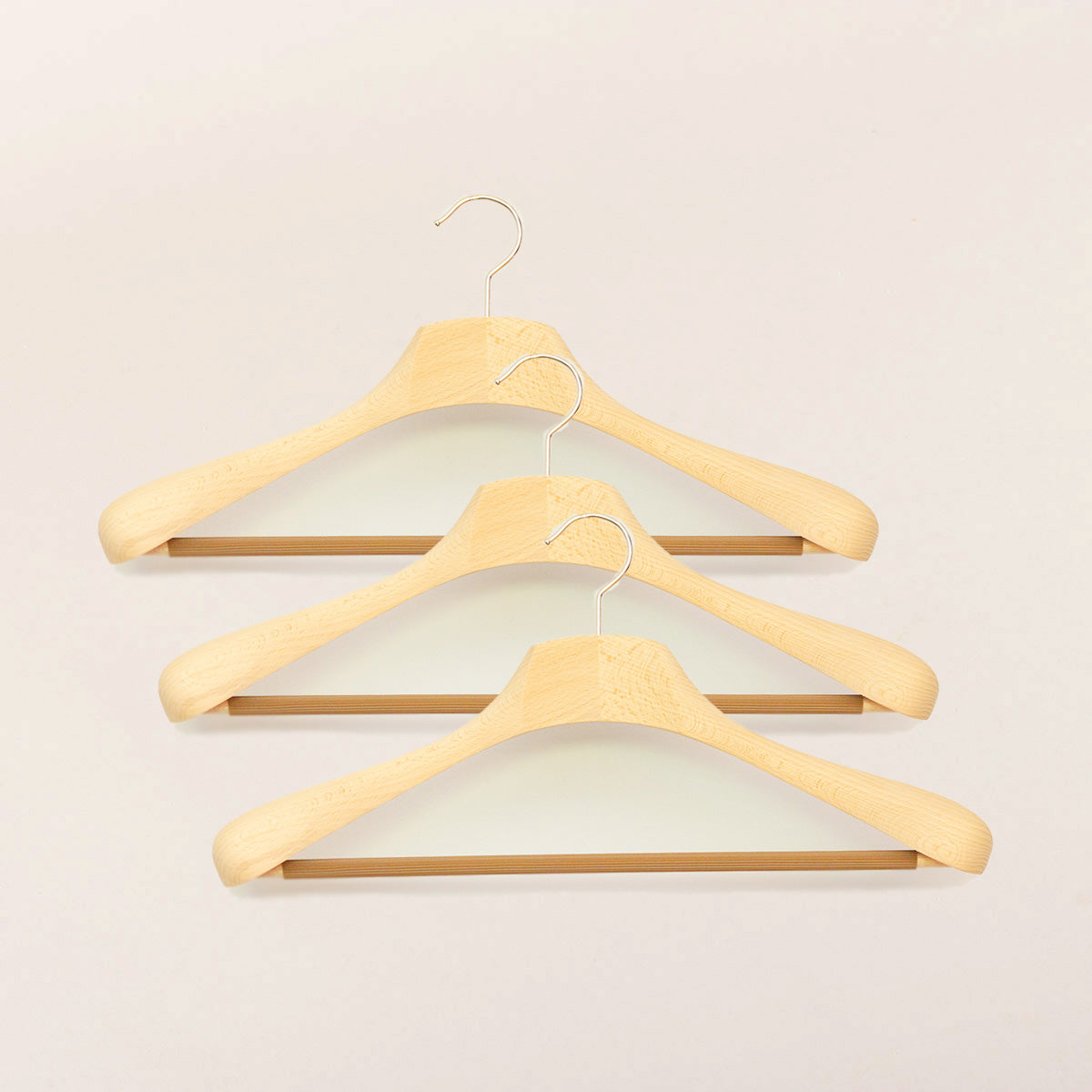 The Shoe Care Shop Suit and jacket hanger deluxe - unvarnished with trouser bar