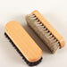 Set of 2 travel size polishing brushes - 100% horsehair